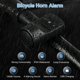 thumbnail image 2 of Electric Bike Bell, Electronic Horn Alarm Bicycle Bell 120dB, IPX4 Waterproof Portable USB Charging Bike Horn with Alarm, 2 of 4