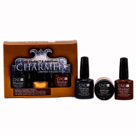 CND Shellac & Additives Charmed Limited Collection - Holiday - Option : Holiday Trio Kit