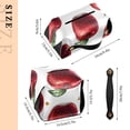 thumbnail image 2 of Red Apples Pattern Tissue Box Cover Leather Square Rectangle Tissue Box Holder for Bathroom Living Room Desk Office Decor, 2 of 7