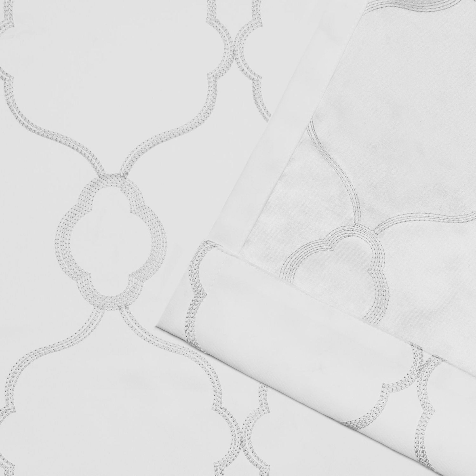 Exclusive Home Belmont Embroidered Room Darkening Blackout Grommet Top Curtain Panel Pair, 52"x108", Winter