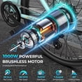 thumbnail image 5 of Movcan V80 Adult Electric Bike, 1000W 28MPH Mountain E-Bike, 26" Step-Through Frame with 48V Removable Battery,Shimano 7 Speed & Dual Brakes for Men Women Teens UL2849, 5 of 9