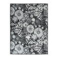 thumbnail image 2 of World Rug Gallery Modern Floral Flowers Indoor/Outdoor Area Rug - GRAY 7'10"X10', 2 of 9