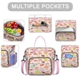 thumbnail image 2 of Large Insulated Lunch Bag Box Women Mushroom Leakproof Waterproof Leakproof Lunch Box with Multi Pockets Removable Strap for Work PicnicTeacher Mothers Day Christmas Birthday Gifts, 2 of 7