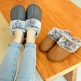 thumbnail image 6 of LORDFON Warm Womens House Slippers with Fluffy Fuzzy Plush Lining for Winter, 6 of 7