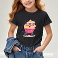 thumbnail image 4 of Jinhomg Back To School Shirts for Girls Cute Cartoon Character Graphic Tees Casual Short Sleeve Summer T Shirts Loose Crewneck Tops 2025 Fashion Gifts Black 14 Years, 4 of 8