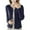Navy, variant on GigrtiJin Women's Cardigan Sweater Top Solid Color Long Sleeved Button Knit Sweater Round Neck Casual Sweater Jacket