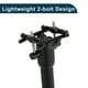 thumbnail image 5 of Postes de asiento de bicicleta Unique Bargains, diseño ligero de 2 tornillos, tubo de asiento negro mate 1 Pc 22.2x350mm de fibra de carbono, 5 of 7