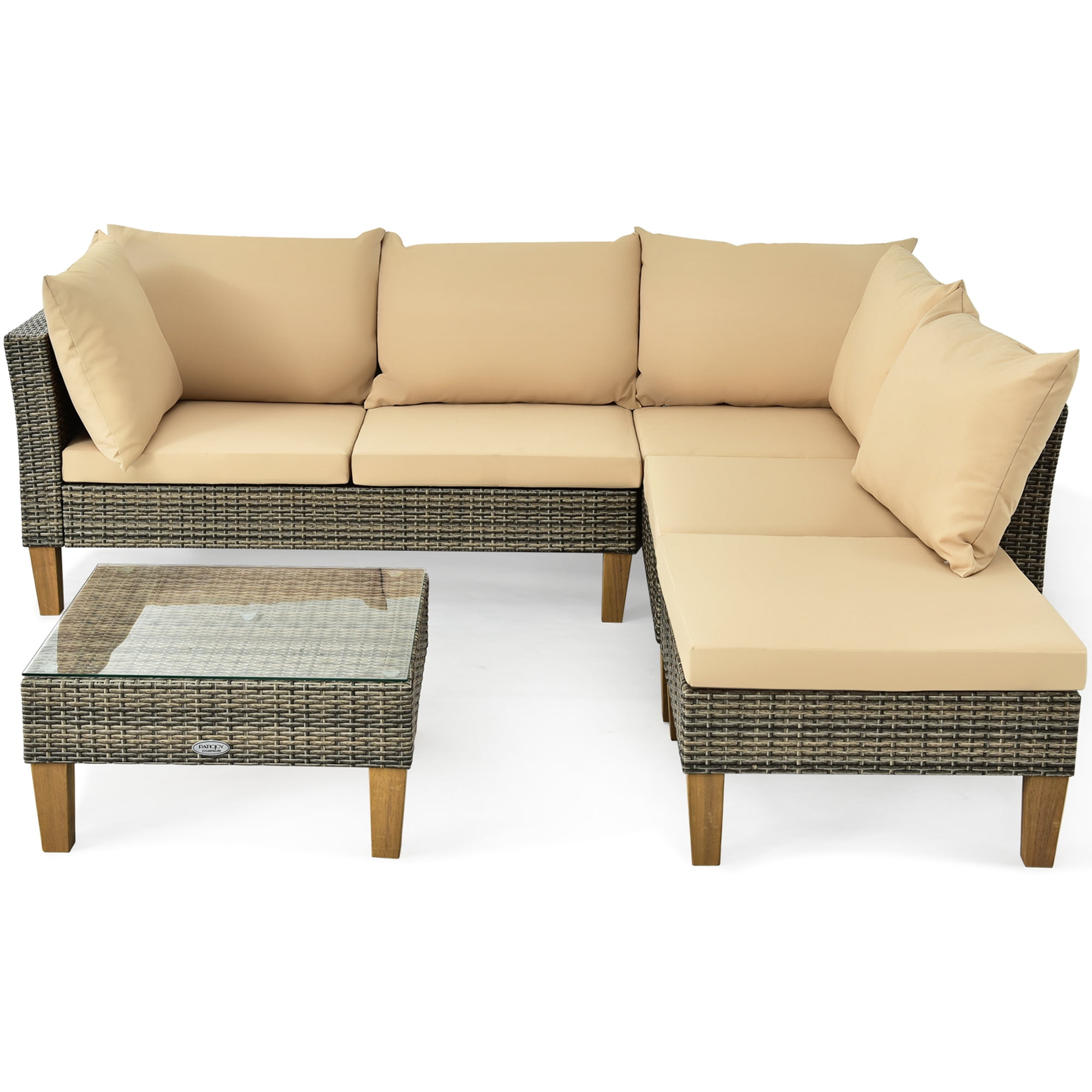 rattan outdoor settee