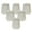 White - 6 Pack, variant on Royal Designs, Inc. Hexagon Bell Clip on Chandelier Shade CS-715EG-6, Eggshell, 3 x 5 x 4.5, Pack of 6