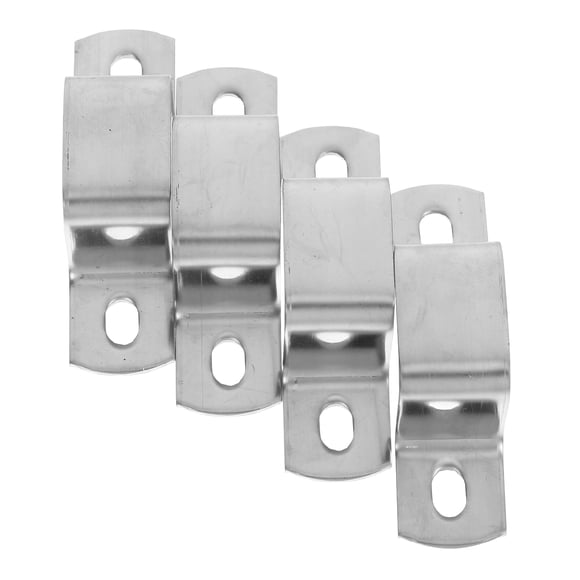FOLOYORI 4Ud Clips Para Con Soporte En U De Inoxidable Para Y Balcones Plata