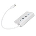 thumbnail image 2 of USB Port Expander, Aluminium Alloy 4 Port USB 3.0 Hub 5Gbps Slim Design  For IOS Laptop Air For IOS Laptop Pro For, 2 of 8