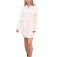 thumbnail image 2 of Doublju Women's Half Length Soft Robe Pajama with Waist Tie (Plus Size Available), 2 of 3