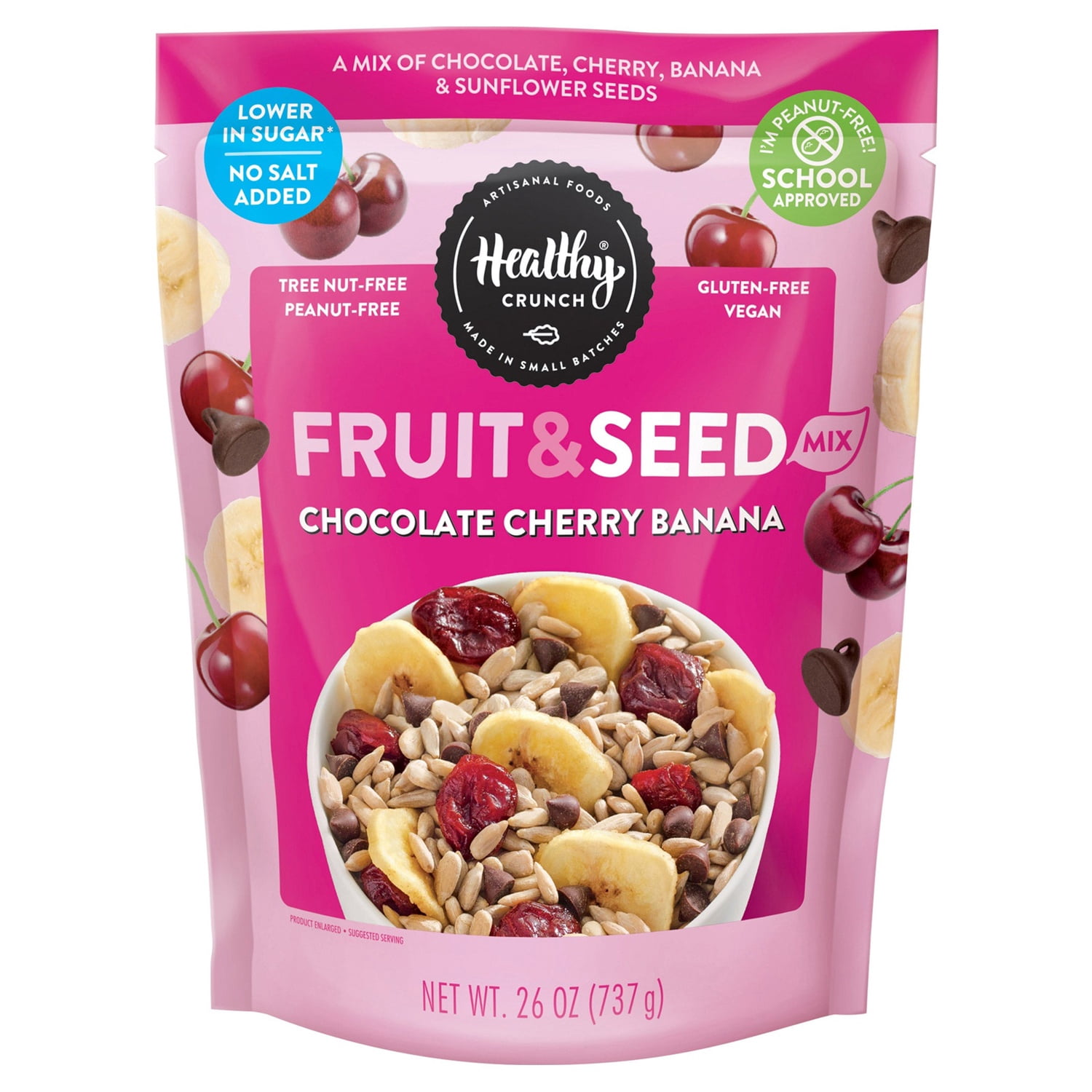 Healthy Crunch Fruit & Seed Trail Mix, Chocolate Cherry Banana (26 Ounce)