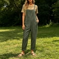 thumbnail image 7 of Womens Casual Jumpsuits Sleeveless Romper One Piece Baggy Overalls Lightweight Comfy Jumper with Pockets, 7 of 7