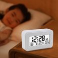 thumbnail image 7 of Home LCD Digital Alarm Clock, Luminous Small Clock for Children Students Elderly, Automatic Wake-Up Call Clock with Temperature Display, Battery-Powered Alarm Clock for Bedroom Office Dorms, 7 of 7