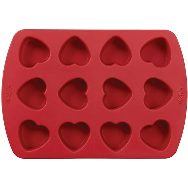 "Mini Silicone Mold-12 Cavity Petite Heart 1.5""X1.5""X1""" - Walmart.com - Walmart.com