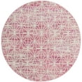 thumbnail image 2 of Jill Zarin Uptown Collection Area Rug - Fifth Avenue (5' 3" Round Pink/Ivory), 2 of 5
