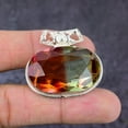 thumbnail image 2 of Natural Bi-Color Tourmaline Gemstone 925 Sterling Silver Gift Pendant 1.42", 2 of 2