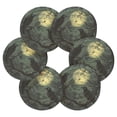 thumbnail image 2 of WOBOGO Midnight Dark Crow Coil Coasters Set of 6 Minimalist Cotton Woven 3.94 inch Non-Slip Insulated and Absorbent Home Accessories., 2 of 7