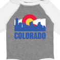 thumbnail image 4 of Inktastic Colorado Flag and Skyline Boys or Girls Long Sleeve Baby Bodysuit, 4 of 5