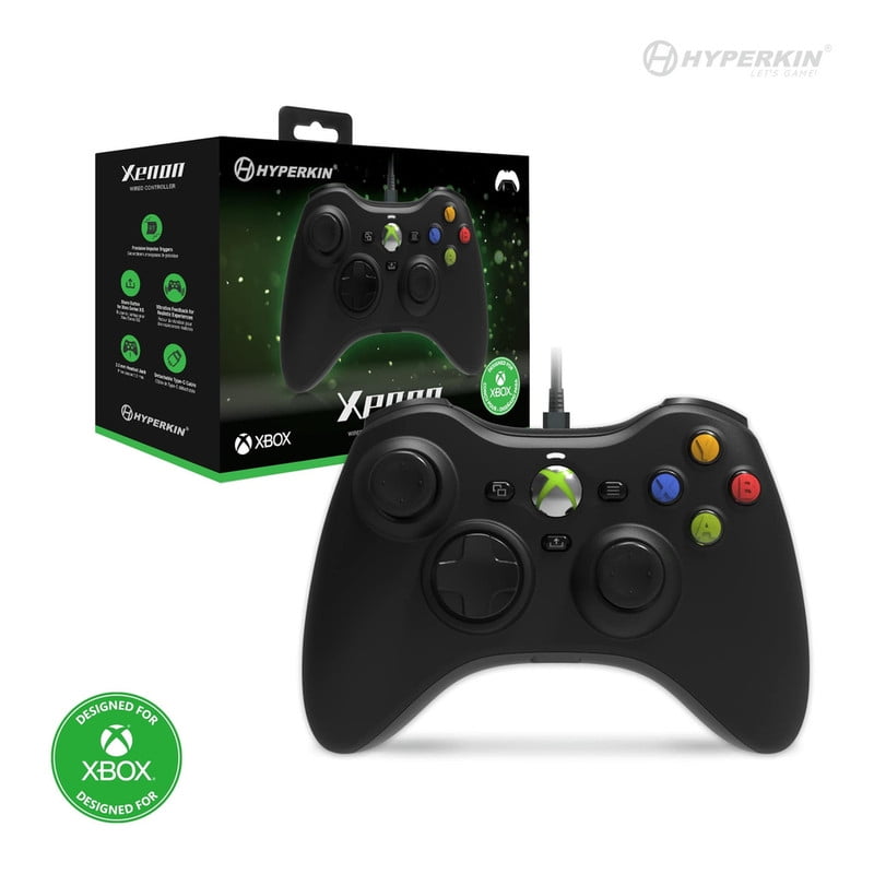 Hyperkin Xenon Wireed Controller for Xbox Series XS, XBOX1, Windows 1110(Black)