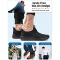 thumbnail image 3 of Sosenfer Men's Breathable Slip on Walking Shoes Hands Free Slip in Sneakers Easy Wear Running Shoes All Black, 3 of 7