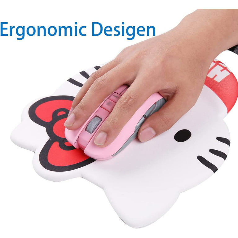 Cute Hello Kitty Mouse Pad Wrist Support , Hello Kitty Desk Accessories  Office Supplies Stuff, Kawaii Mousepad 