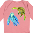 thumbnail image 4 of Inktastic Sea Turtles Swimming Together Boys or Girls Long Sleeve Baby Bodysuit, 4 of 5
