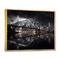 thumbnail image 2 of Designart "Noir Cityscape of Canada II" Canada Floater Framed Wall Art Print, 2 of 7