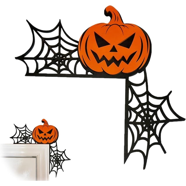 Decoración de marco de puerta de Halloween xinyu con bruja calabaza fantasma