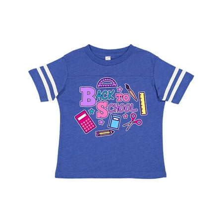 

Inktastic Back to School with School Supplies Gift Toddler Toddler Girl T-Shirt