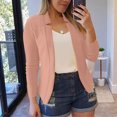 thumbnail image 5 of MIASHUI Women Casual Pure Color Slim Fit Long Sleeve Jacket Blazer&nbsp;Coat For Women&nbsp;Elegant Style Hot Pink,XL, 5 of 9