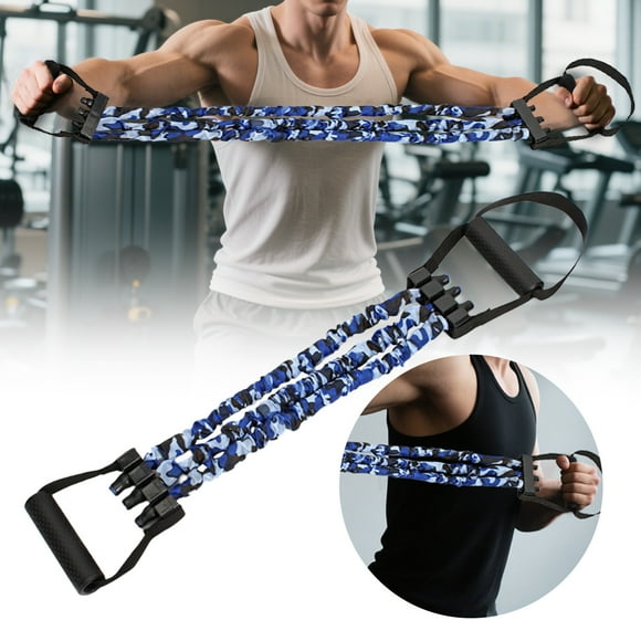 Hearth & Gear Bandes de Résistance pour Entraînement Exercice Entraînement Physique Yoga Entraînement Extensible Gym à Domicile Entraînement de Force pour Hommes Femmes Adultes Barre d'Entraînement avec Rouleau en Liège Strings de Yoga