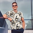 thumbnail image 4 of Haiem Snake Pattern Mens Polo Shirts Quick Dry Short Sleeve Golf T Shirt Performance Moisture Wicking Casual Workout-3X-Large, 4 of 6