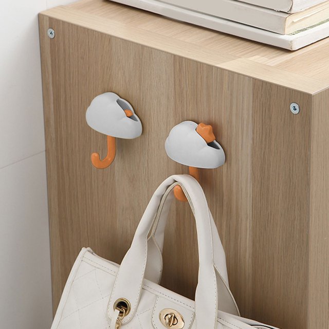 Sokhug Adhesive Hooks Cute Utility Hooks, Cartoon Shaped Key Hooks for Wall Decorative Key Holder Rack, Colorful Self Adhesive Wall Hooks for Towels, Hats, Kitchen, Bathroom, Office