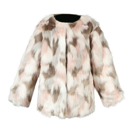 

TAIAOJING Toddler Baby Girls Coat Winter Windproof Thicken Tie Dye Jacket Kids Warm Outerwear Coat 1-2 Years