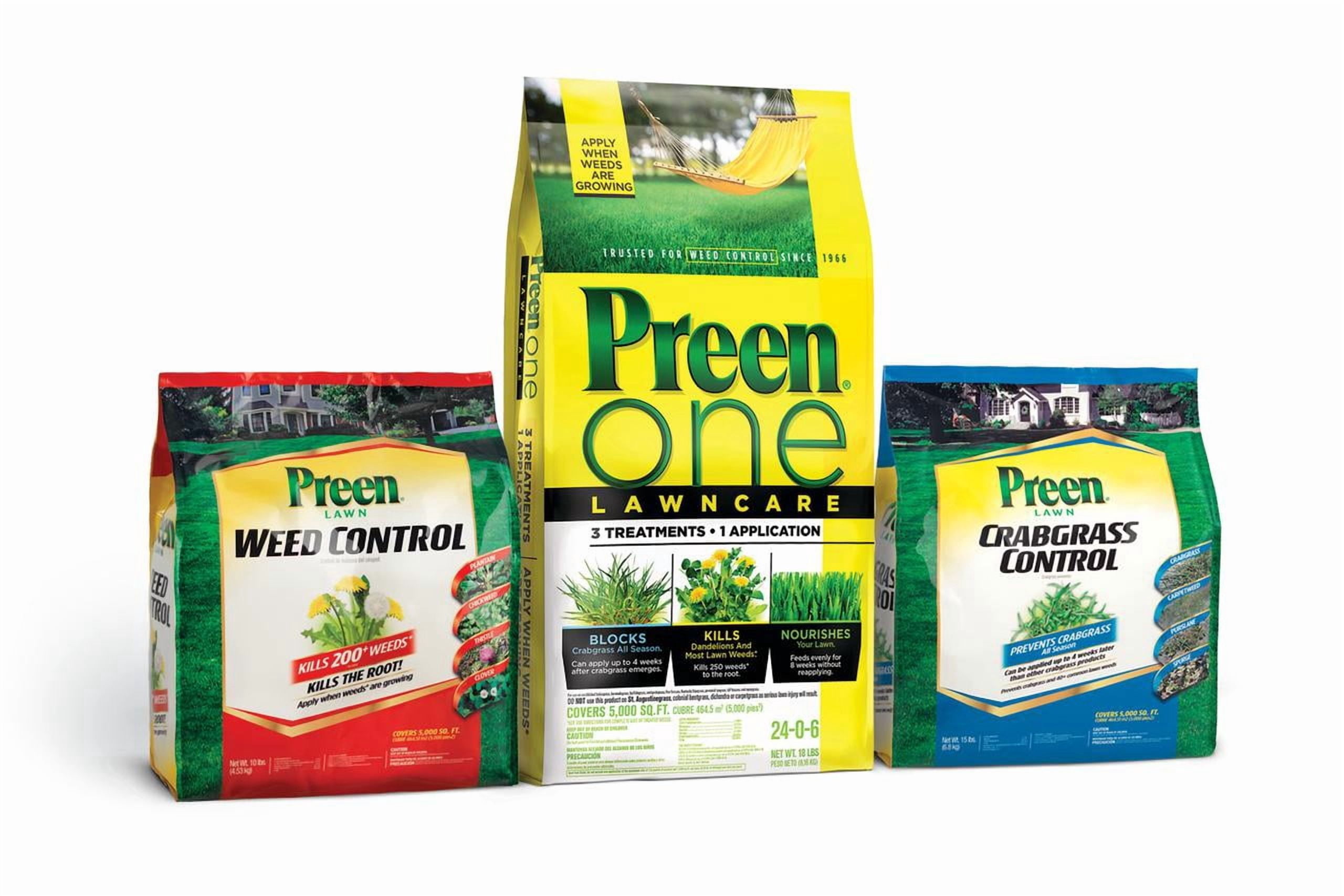 Preen Lawn Crabgrass Control - 15 lb. Bag - Covers 5,000 Sq. ft.
