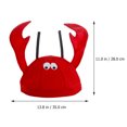 thumbnail image 5 of 1 Set 2pcs Lobster Crab Designed Party Decorative Hats Headwears for Decor (Red), 5 of 10