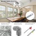 thumbnail image 4 of Microfiber Duster with Extension Pole, KOPEAK 4 in 1 Extendable Duster, Washable Bendable Duster, Long Handle Feather Duster for Ceiling Fan, Ceiling, 4 of 10