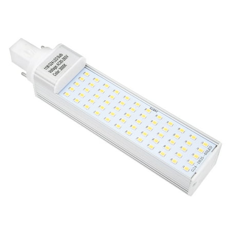 - Unique Bargains AC85-265V 11W Horizontal Recessed 2835 SMD G24 LED Light Tube Unshaded Bulb