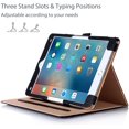 thumbnail image 3 of Étui pour iPad Pro 9.7 - AmPm Étui Folio en Cuir avec Support pour Apple iPad Pro 9.7 Pouces 2016, avec Angles de Vision Multiples, Poche pour Carte de Documents (Noir), 3 of 8