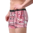 thumbnail image 2 of Honeii Glittering Pink Bathtub Print Mens Boxer Briefs Breathable,Boxer Brief for Men, Moisture-Wicking Underwear-Small, 2 of 5