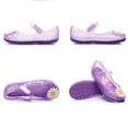 thumbnail image 4 of LIIPEE Girls Slippers Fashion Closed Toe Non- Soft Sole Flower Jelly Princesses Shoes Girls Soft Leisure Slippers,Purple,2.5-3 Years, 4 of 5