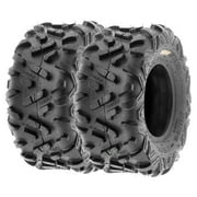 SunF ATV/UTV All Terrain Quad Tire 22x7-11 & 22x10-9 6 PR Tubeless A051 (Set of 4)