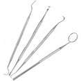 thumbnail image 2 of Stainless Steel Dentist Tool Kit, 4-Piece Set for Professional & Personal Teeth Cleaning, 2 of 5