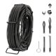 thumbnail image 1 of Cable de limpieza de desagües VEVOR de 20 m x 16 mm con 7 cortadores para 2 a 10 cm, 1 of 9