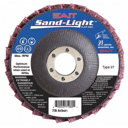 

United Abrasives/Sait Flap Disc 4.5 D 7/8 Arbor 71982