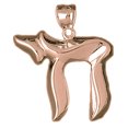 thumbnail image 1 of 14K Rose Gold Chais Pendant - 34 mm, 1 of 3