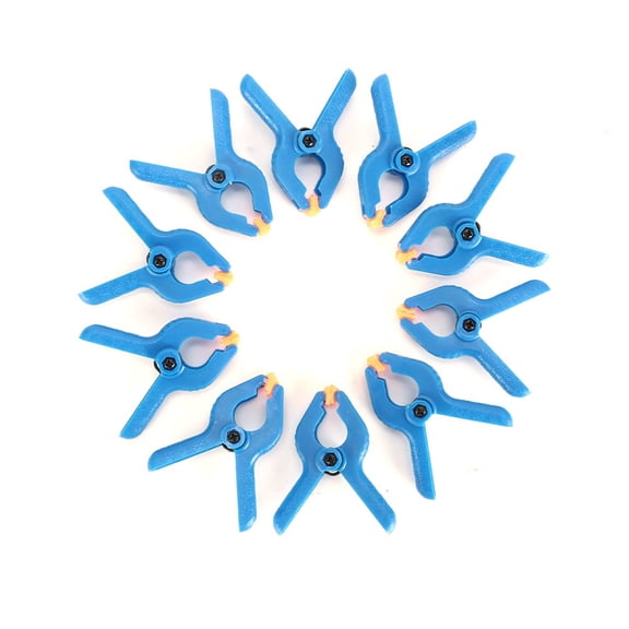 10Pc 2In Spring Clamps Woodworking Tools Plastic Nylon Grip Cramps Jaw Opening