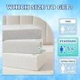 thumbnail image 2 of Cooling Memory Foam Pillow for Side Sleepers 24"x12"x5" White Ice, 2 of 6